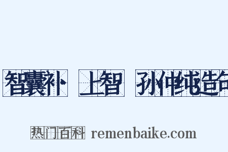 智囊补·上智·孙仲纯造句是什么意思的图片